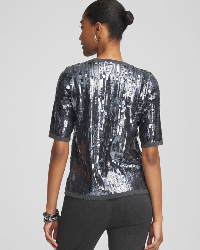 Sequin Pullover Sweater - image 3